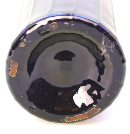 A scarce Georgian antique amethyst glass ribbed Wine Decanter Bottle late18th/early 19thC - Image 3