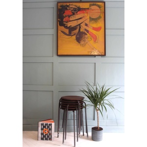 Mid-Century Arne Jacobsen Fritz Hansen Teak Stacking Stools x 2