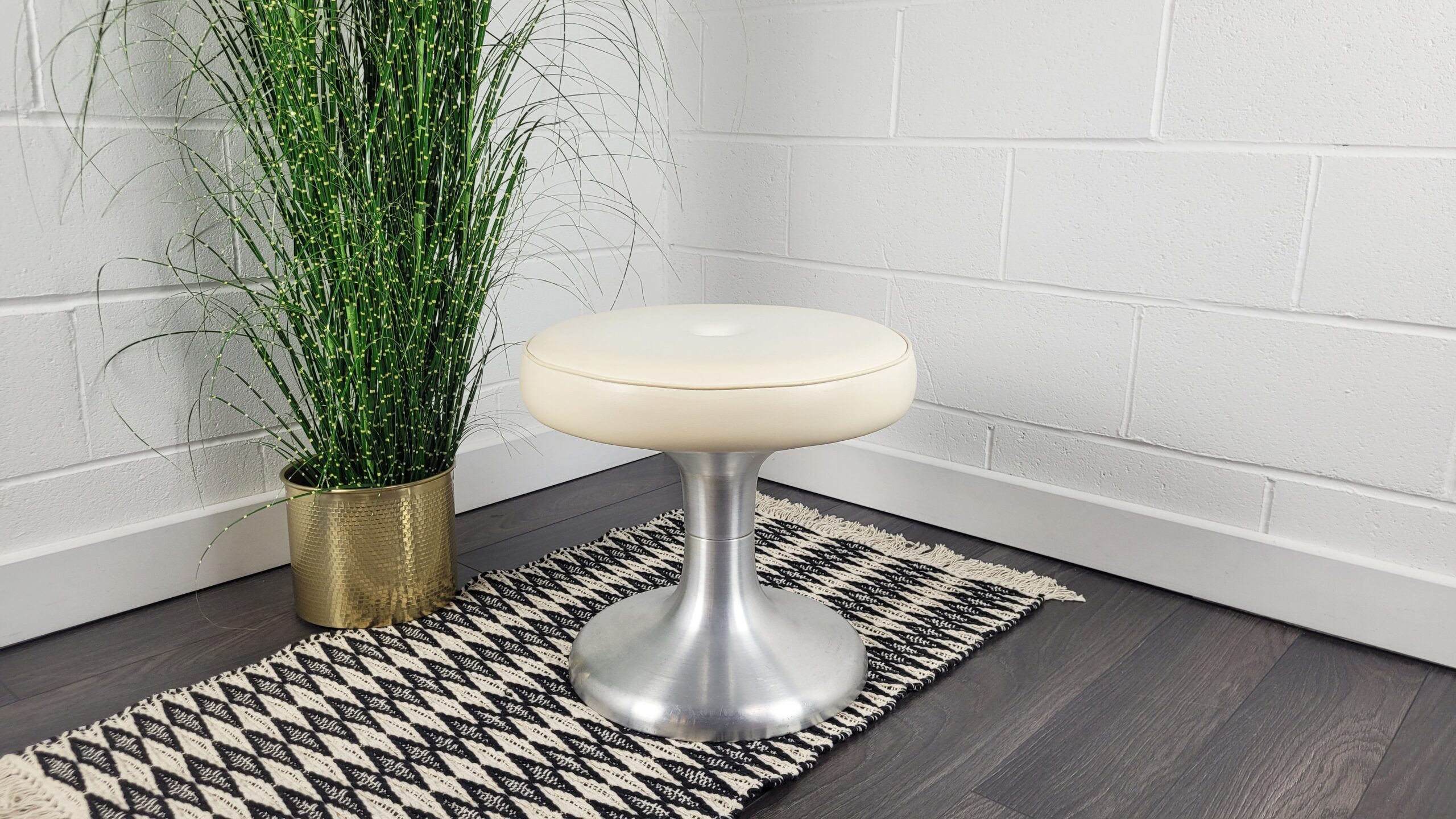 1960s Aluminium Space Age Stool