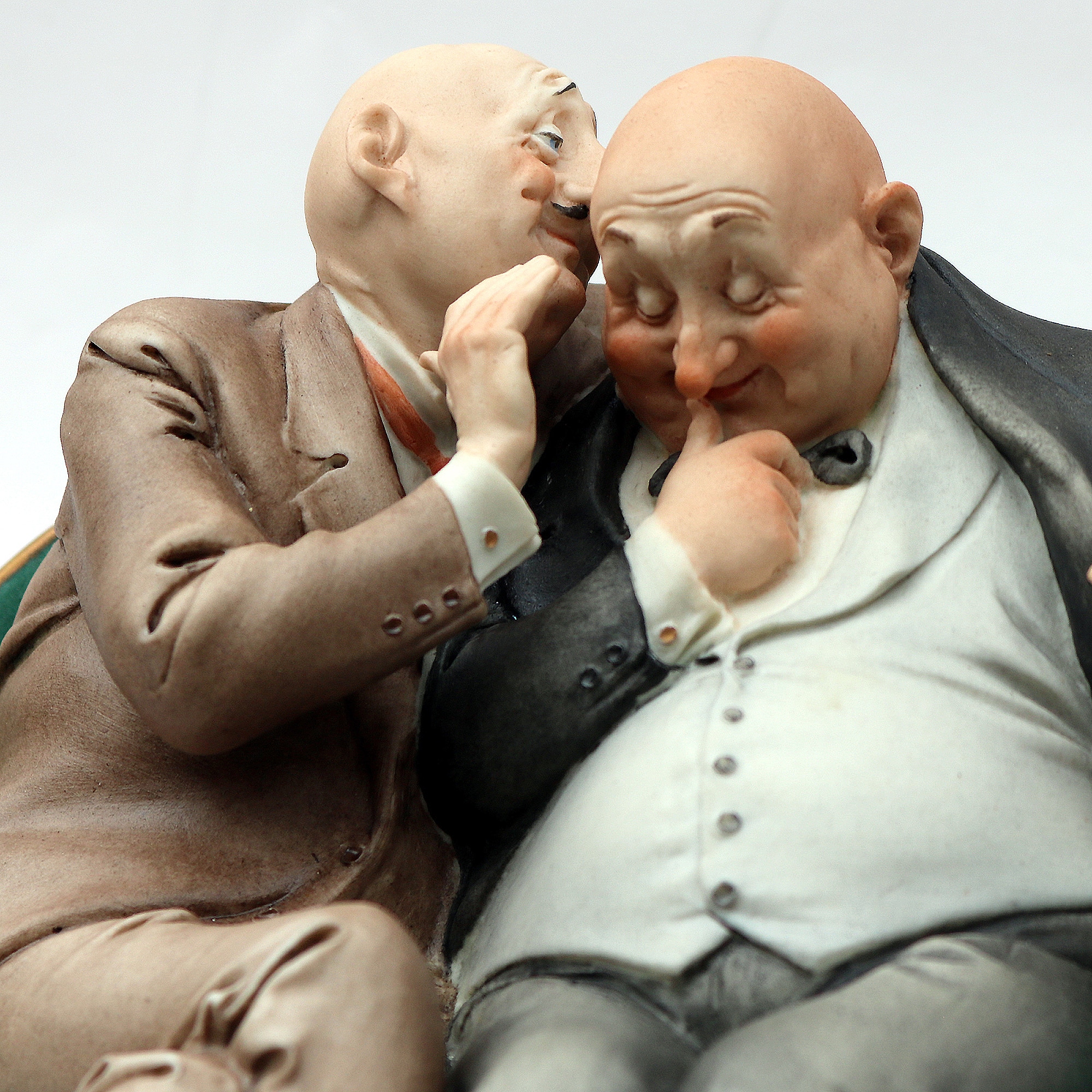 A fine Italian original Cappe Capodimonte porcelain Figure Le Barzelletta C.1959