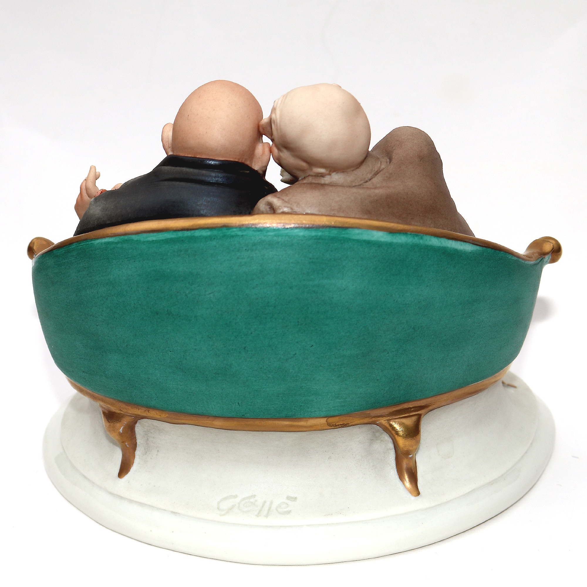 A fine Italian original Cappe Capodimonte porcelain Figure Le Barzelletta C.1959