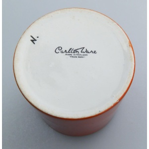 A very rare Art Deco ceramic Carlton Ware Devon advertiser Preserve Pot C.1926+