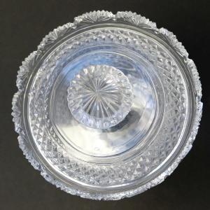 A superb antique late Georgian Irish cut glass Bonbonniere C.early 19thC
