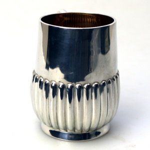 A good antique Victorian English solid silver Mug / Christening Mug 99g C.1891