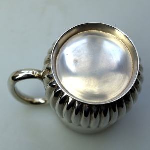 A good antique Victorian English solid silver Mug / Christening Mug 99g C.1891