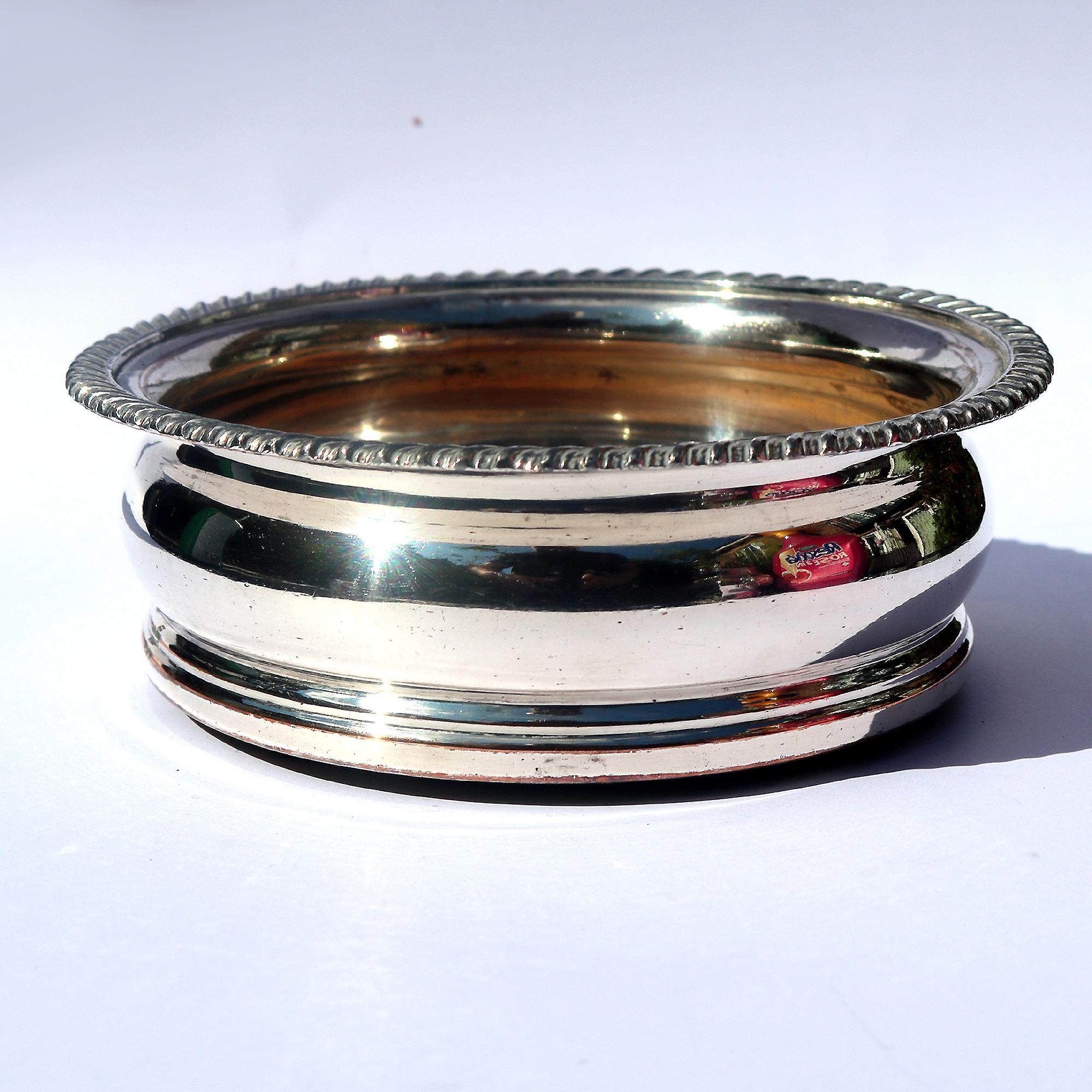 A good antique William IV Old Sheffield silver Plate Decanter Coaster C.1820