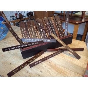 Collection Of Early 20th Century Hand Painted Doctors/Consultants Name Plates.