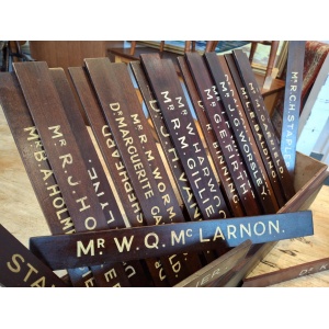 Collection Of Early 20th Century Hand Painted Doctors/Consultants Name Plates.