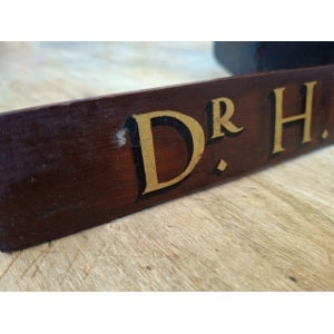 Collection Of Early 20th Century Hand Painted Doctors/Consultants Name Plates.
