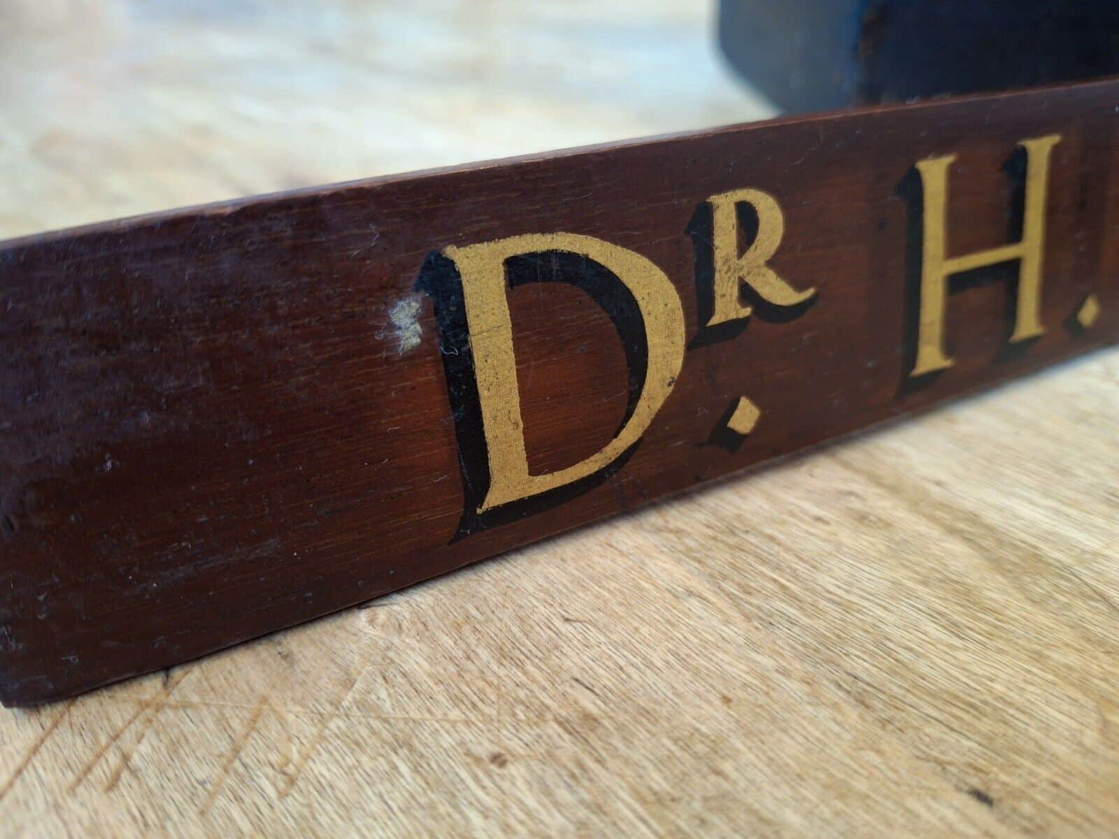 Collection Of Early 20th Century Hand Painted Doctors/Consultants Name Plates.
