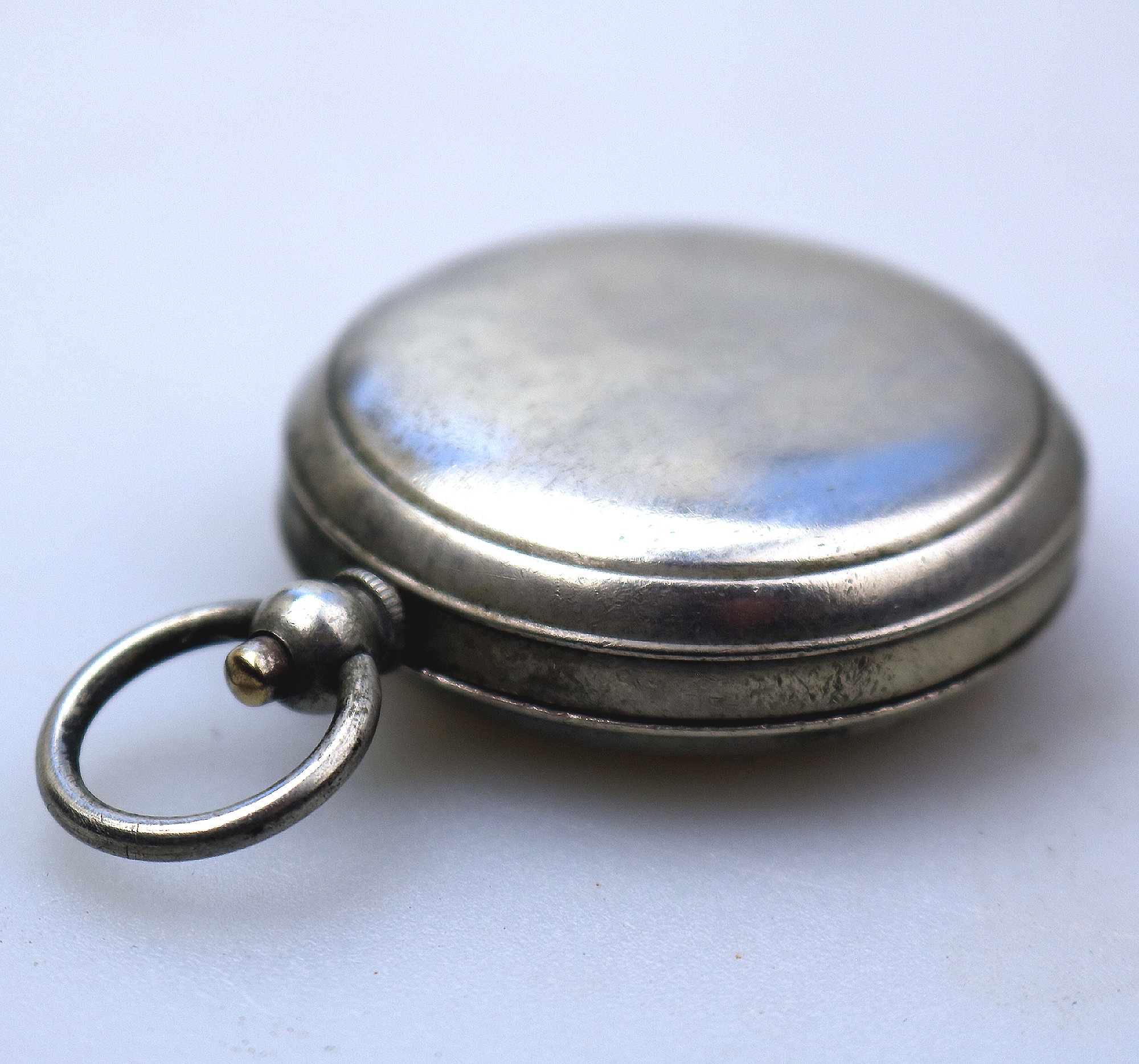 An antique novelty pocket watch shape Compass - probably Military C.early 20thC