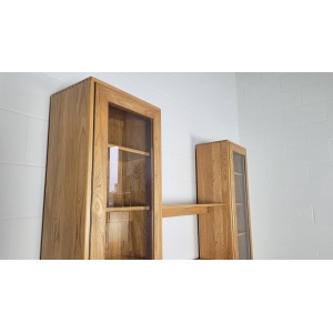 90s Ercol Windsor Tall Glazed Display Cabinet