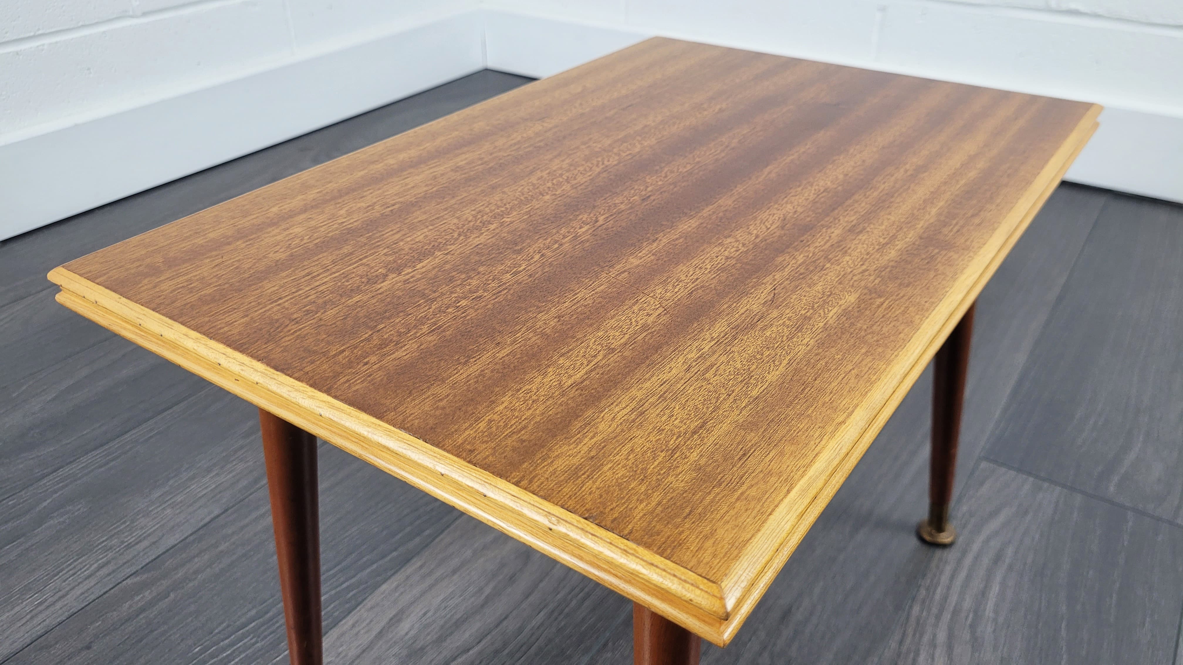 1960s small Coffee or Side Table with Dansette Legs