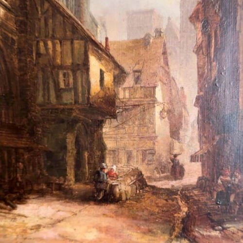 David Roberts RA (1796-1864) Scottish "Old Warehouse - Rouen"