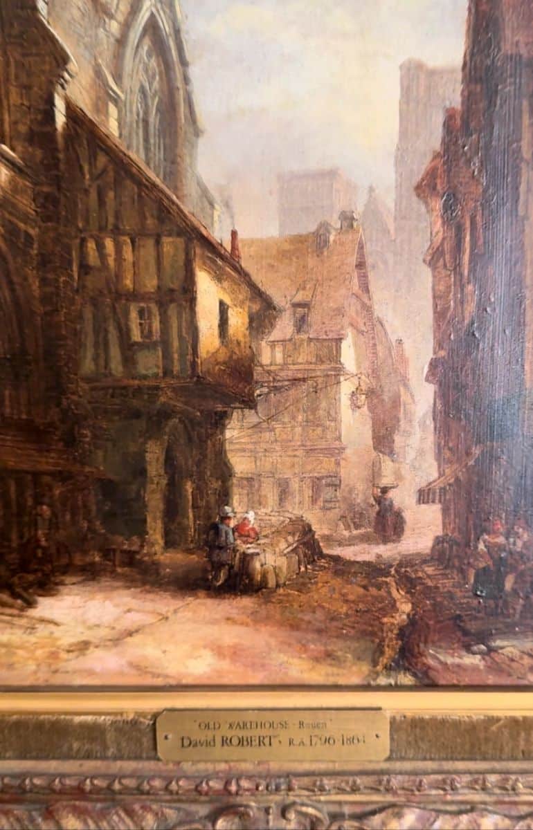 David Roberts RA (1796-1864) Scottish "Old Warehouse - Rouen"