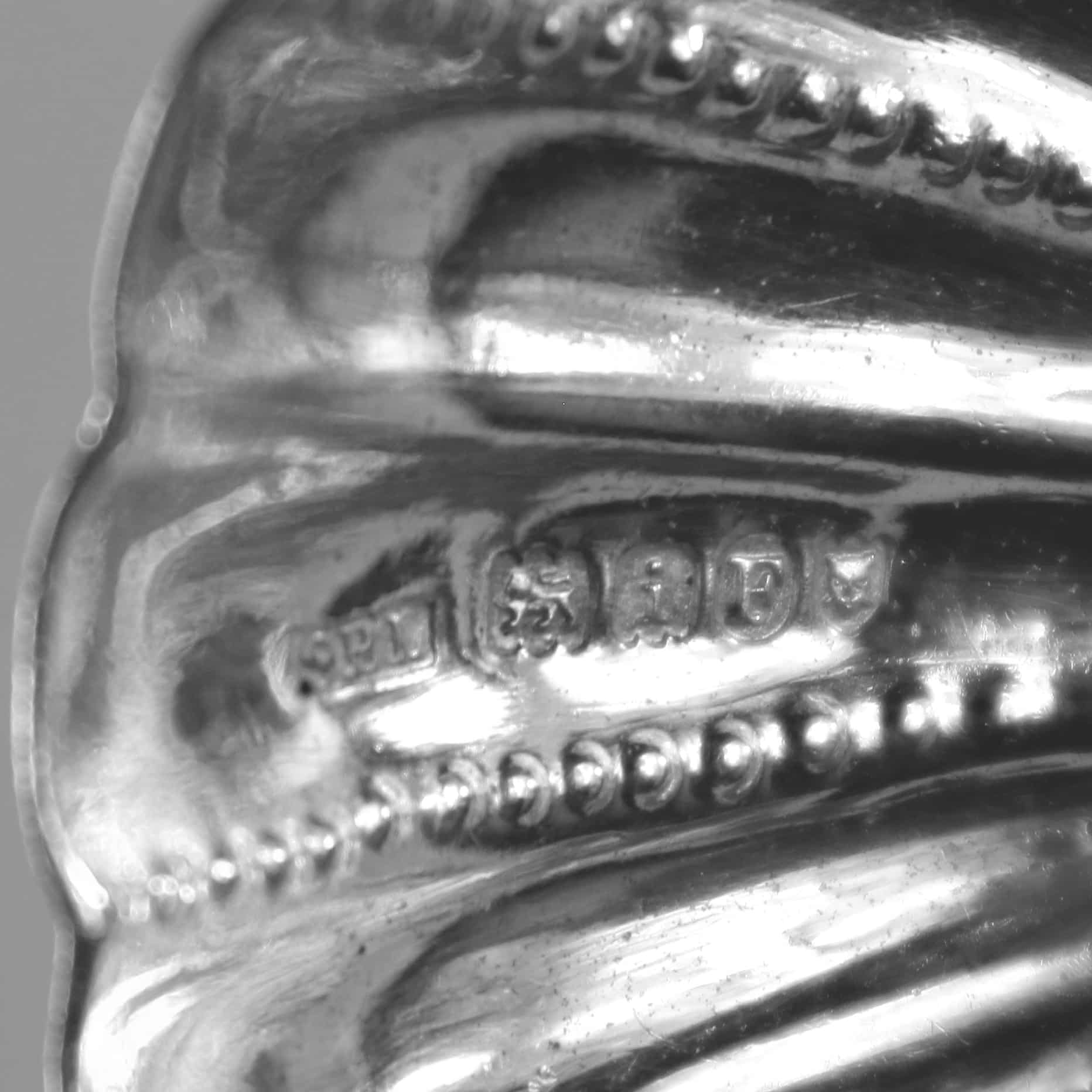 An unusual antique solid silver novelty devil Serving Spoon by Samuel Boyce Landeck C.1904