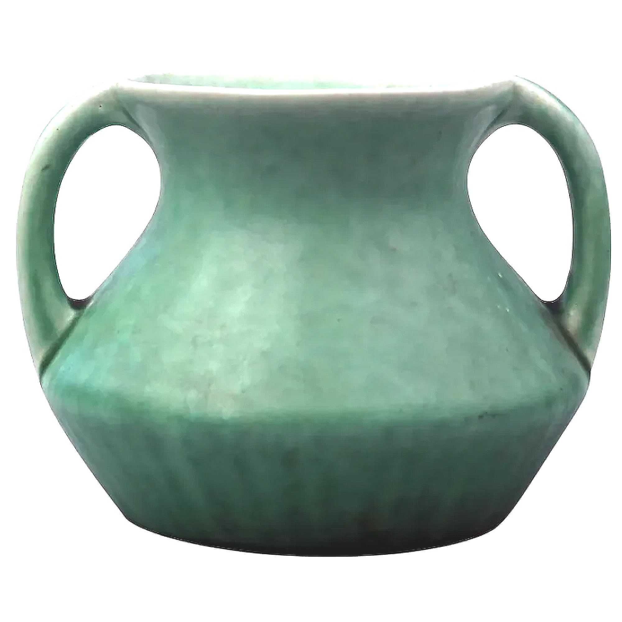 An Art Deco Devonmoor Art Studio Pottery mottled glaze Vase C.1920's-30's