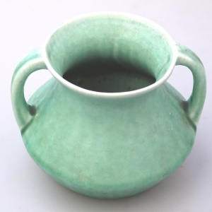 An Art Deco Devonmoor Art Studio Pottery mottled glaze Vase C.1920's-30's