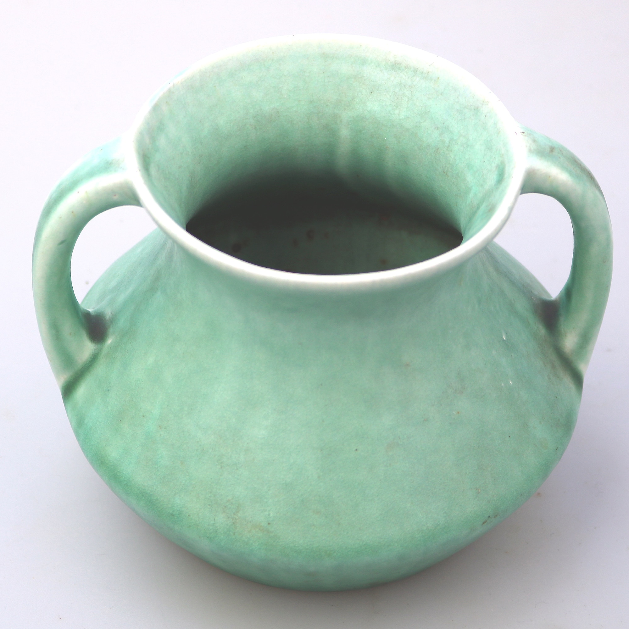 An Art Deco Devonmoor Art Studio Pottery mottled glaze Vase C.1920's-30's