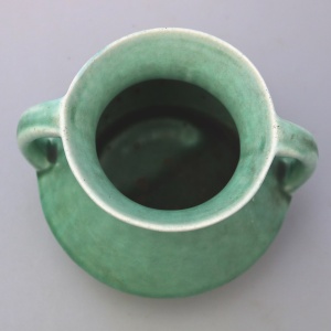 An Art Deco Devonmoor Art Studio Pottery mottled glaze Vase C.1920's-30's