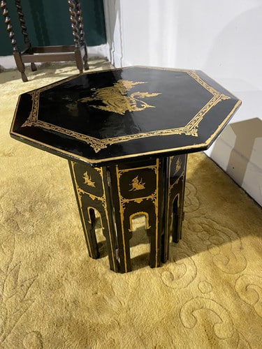 Early 20th Century Oriental Lacquered Folding Table