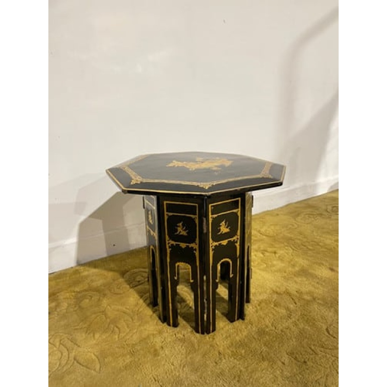 Early 20th Century Oriental Lacquered Folding Table