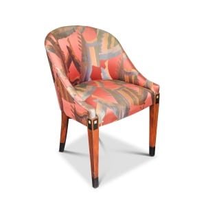 Elegant Matching Pair French Art Deco 1930's Tub Chairs With Original Upholstery