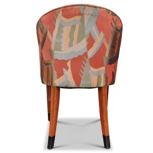 Elegant Matching Pair French Art Deco 1930's Tub Chairs With Original Upholstery