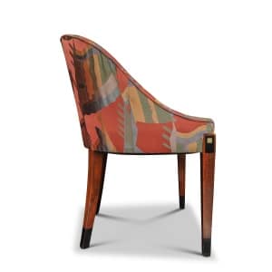 Elegant Matching Pair French Art Deco 1930's Tub Chairs With Original Upholstery