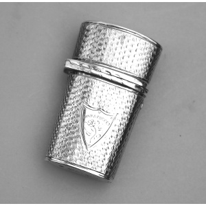 A very fine antique Scottish theme Georgian solid silver Lancet / Etui Case C.1821