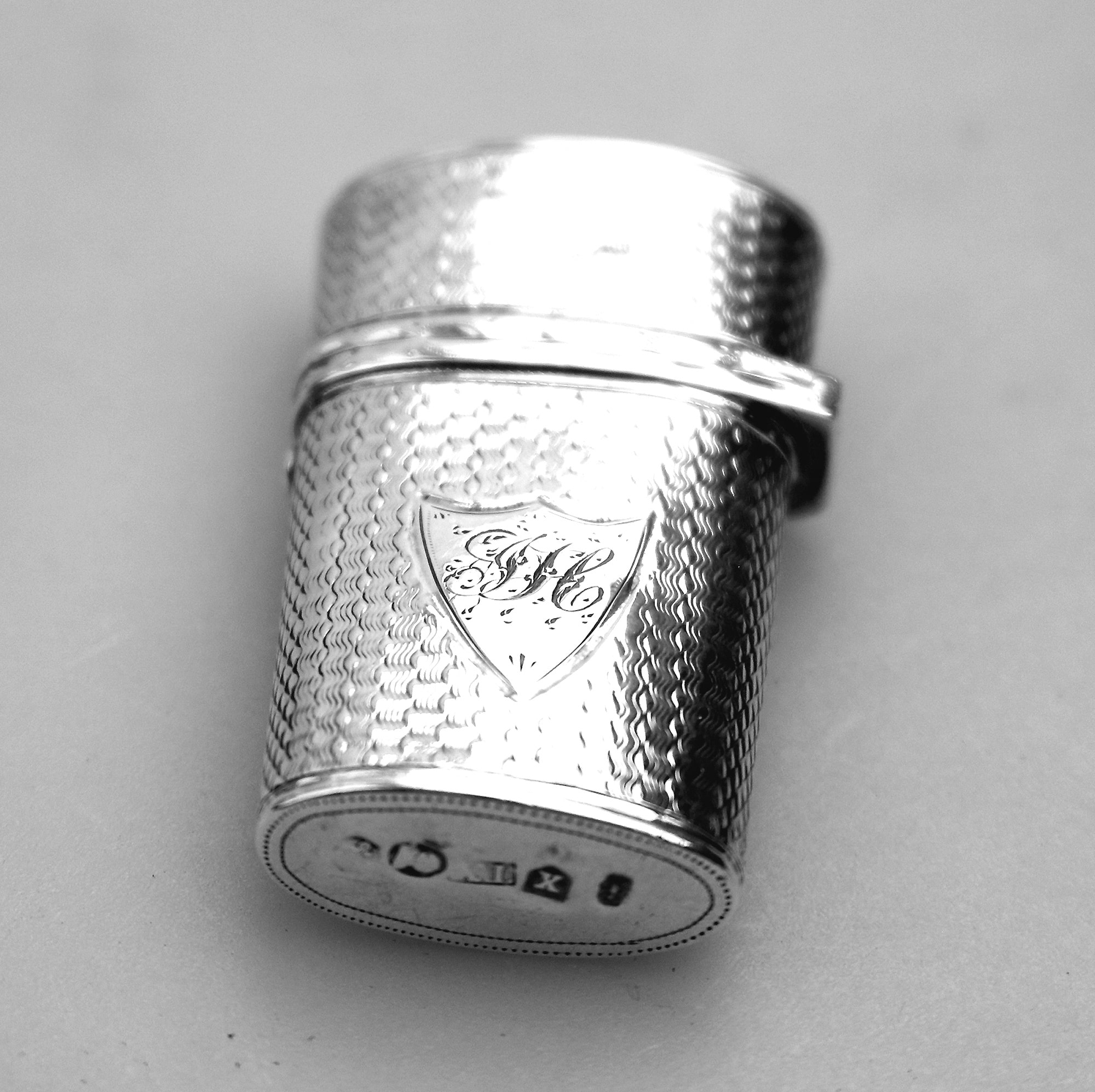 A very fine antique Scottish theme Georgian solid silver Lancet / Etui Case C.1821