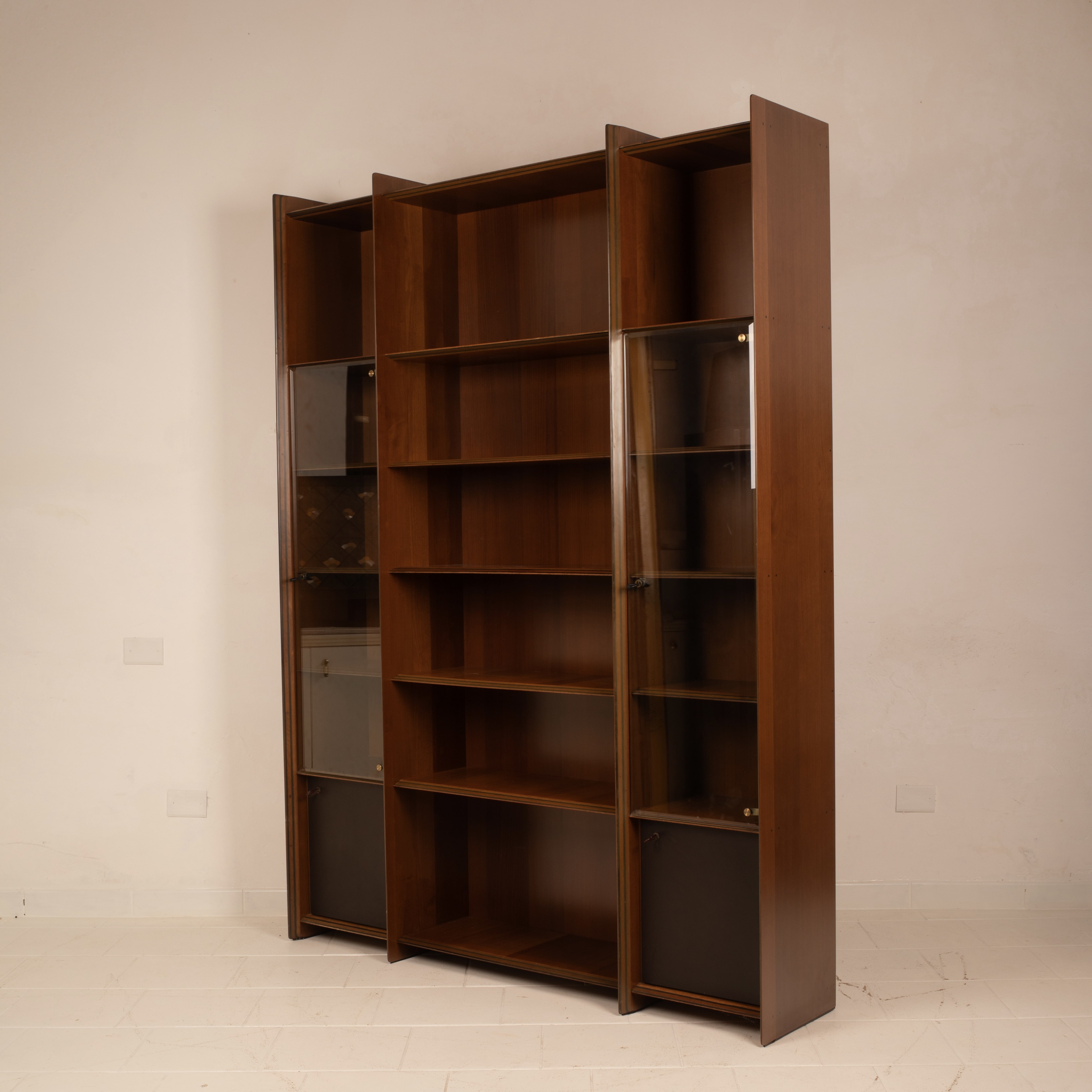 Pair of "Artona" Bookcases by Afra and Tobia Scarpa for Maxalto