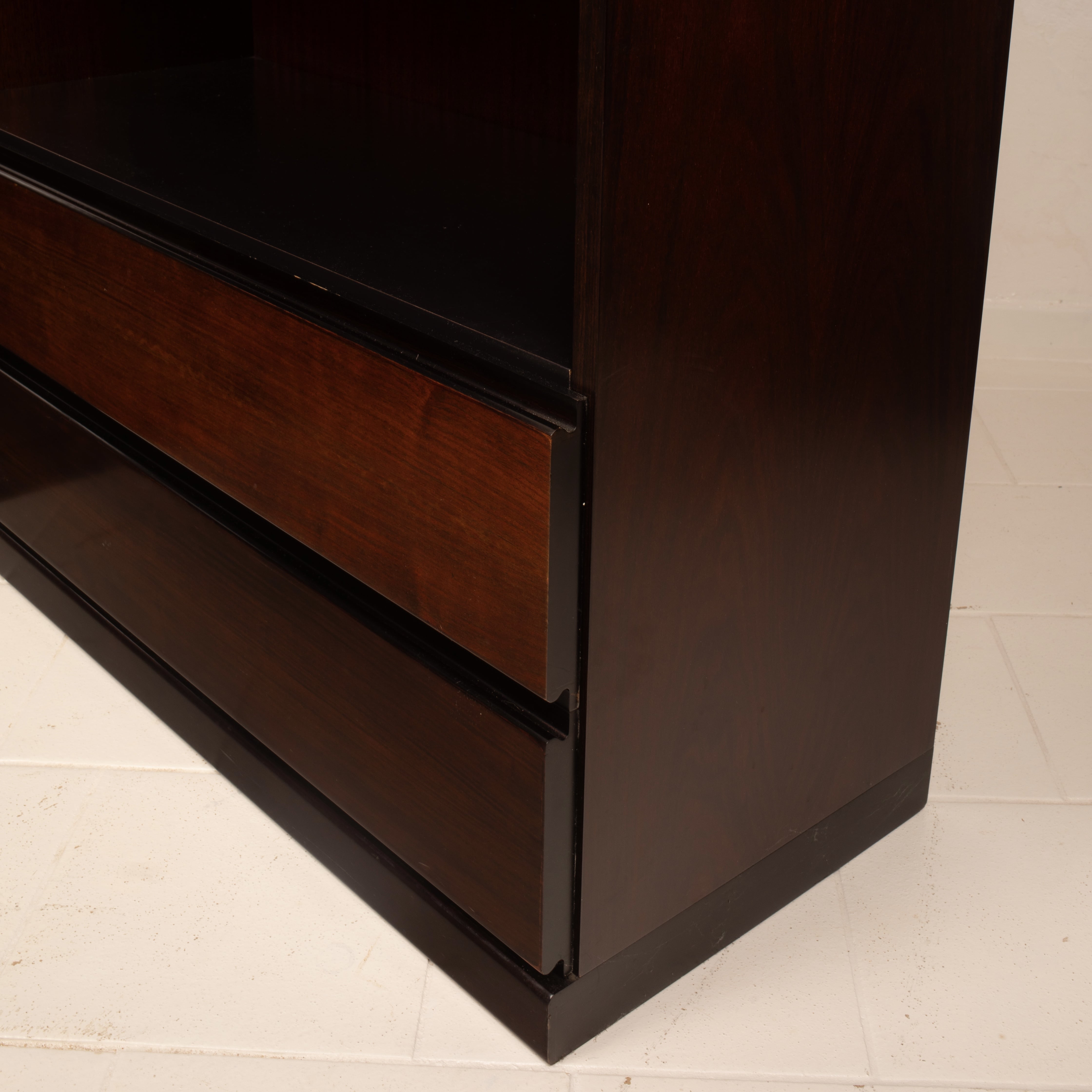 Pair of Cabinets and Bar "S11" by Angelo Mangiarotti for Sorgente dei Mobili