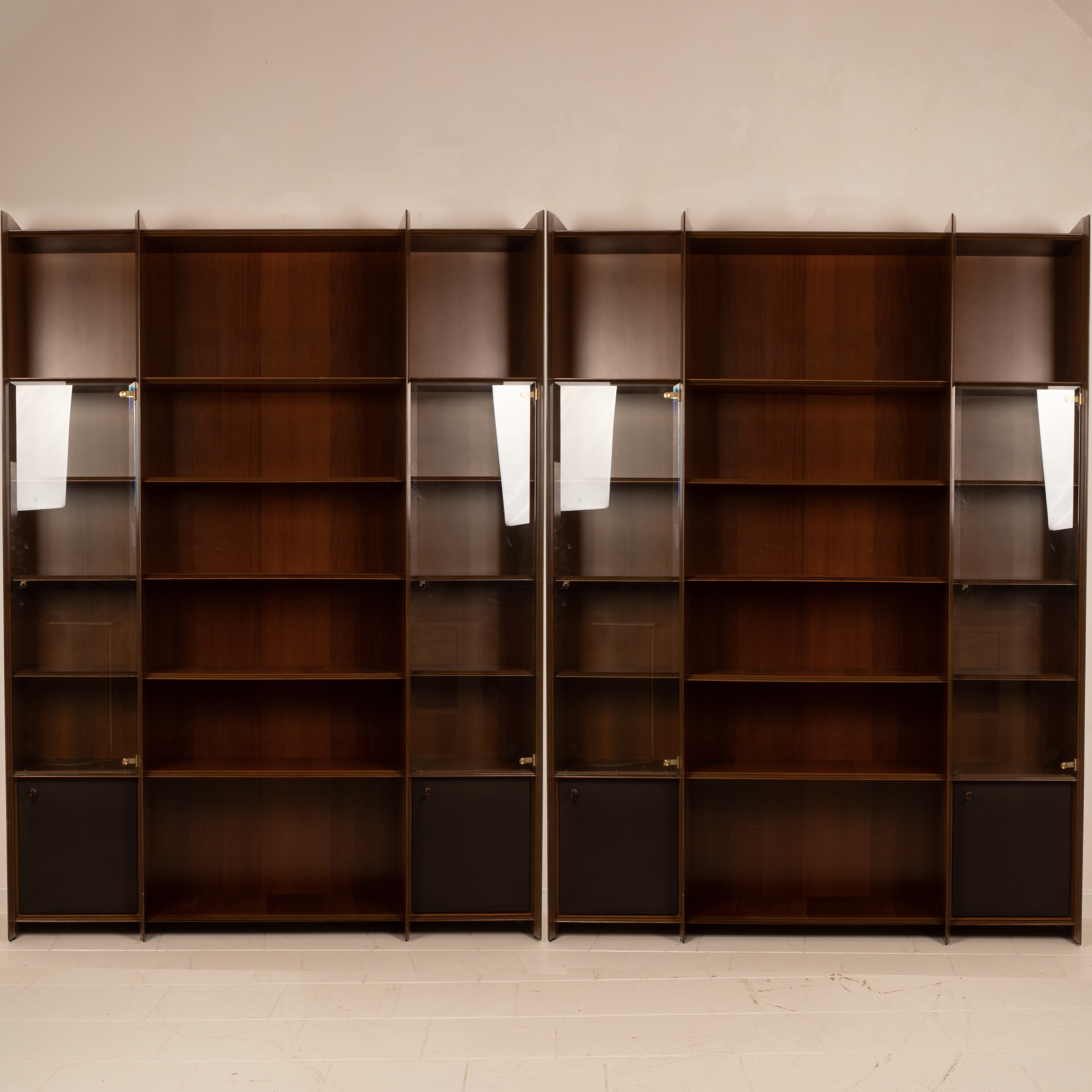 Pair of "Artona" Bookcases by Afra and Tobia Scarpa for Maxalto