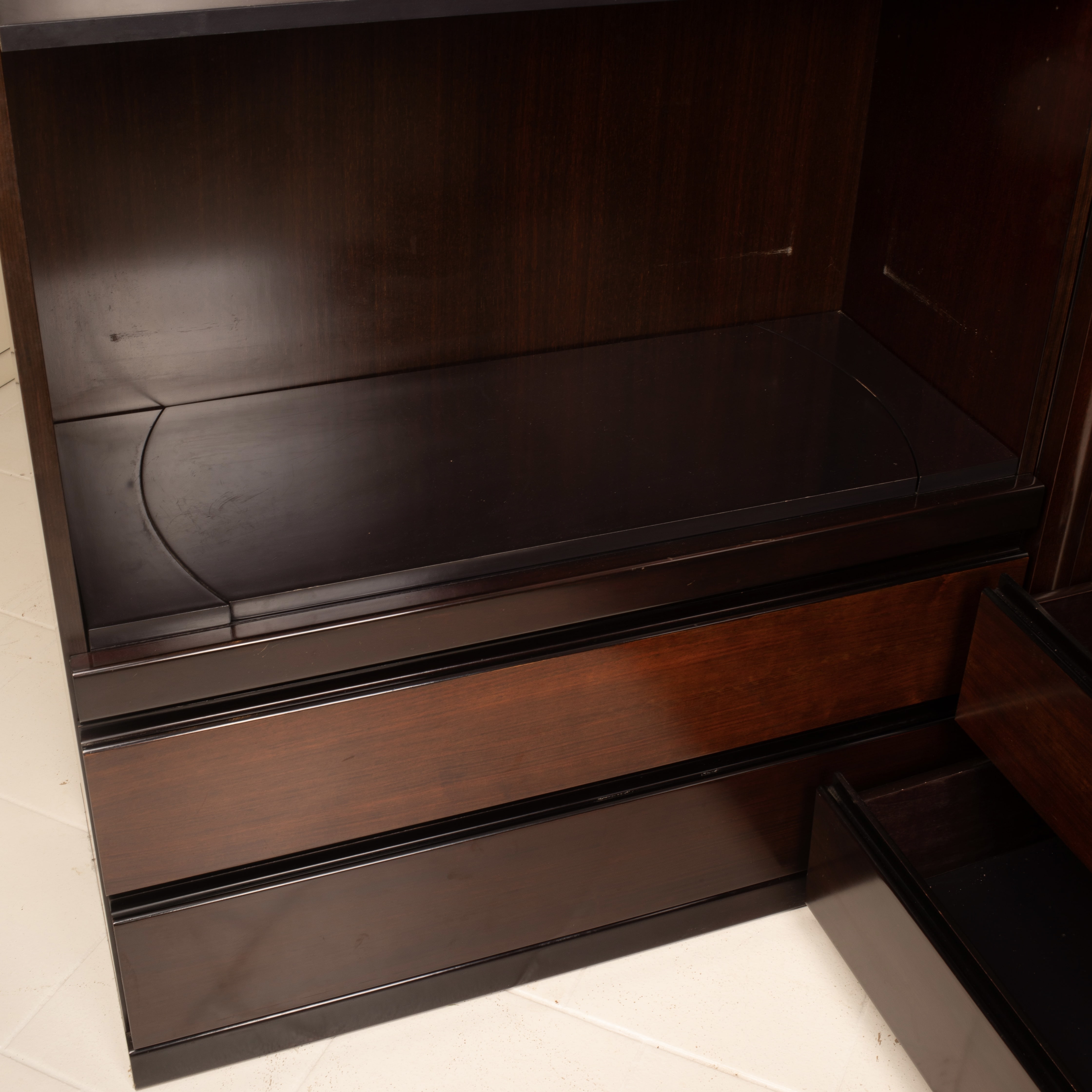 Pair of Cabinets and Bar "S11" by Angelo Mangiarotti for Sorgente dei Mobili