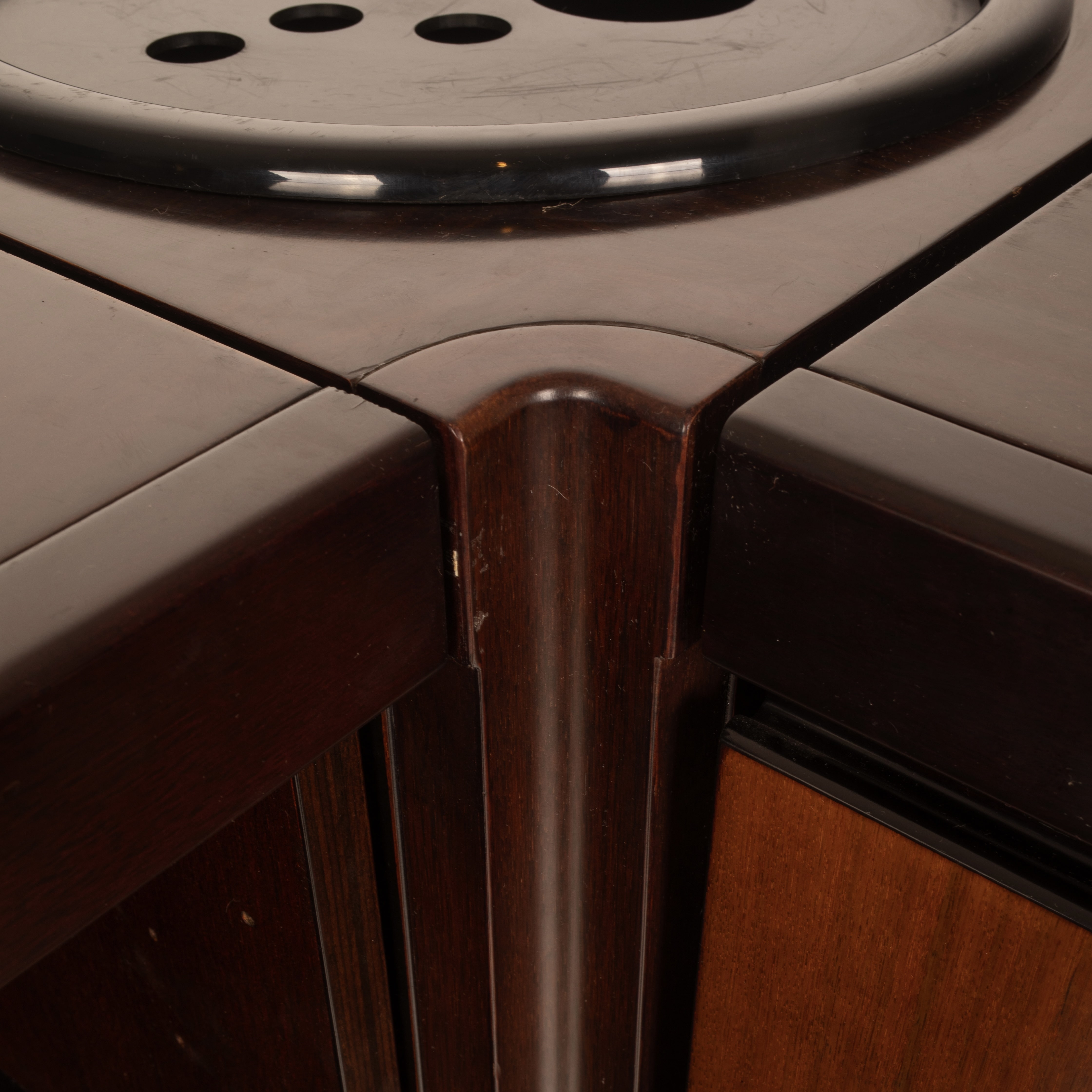 Pair of Cabinets and Bar "S11" by Angelo Mangiarotti for Sorgente dei Mobili
