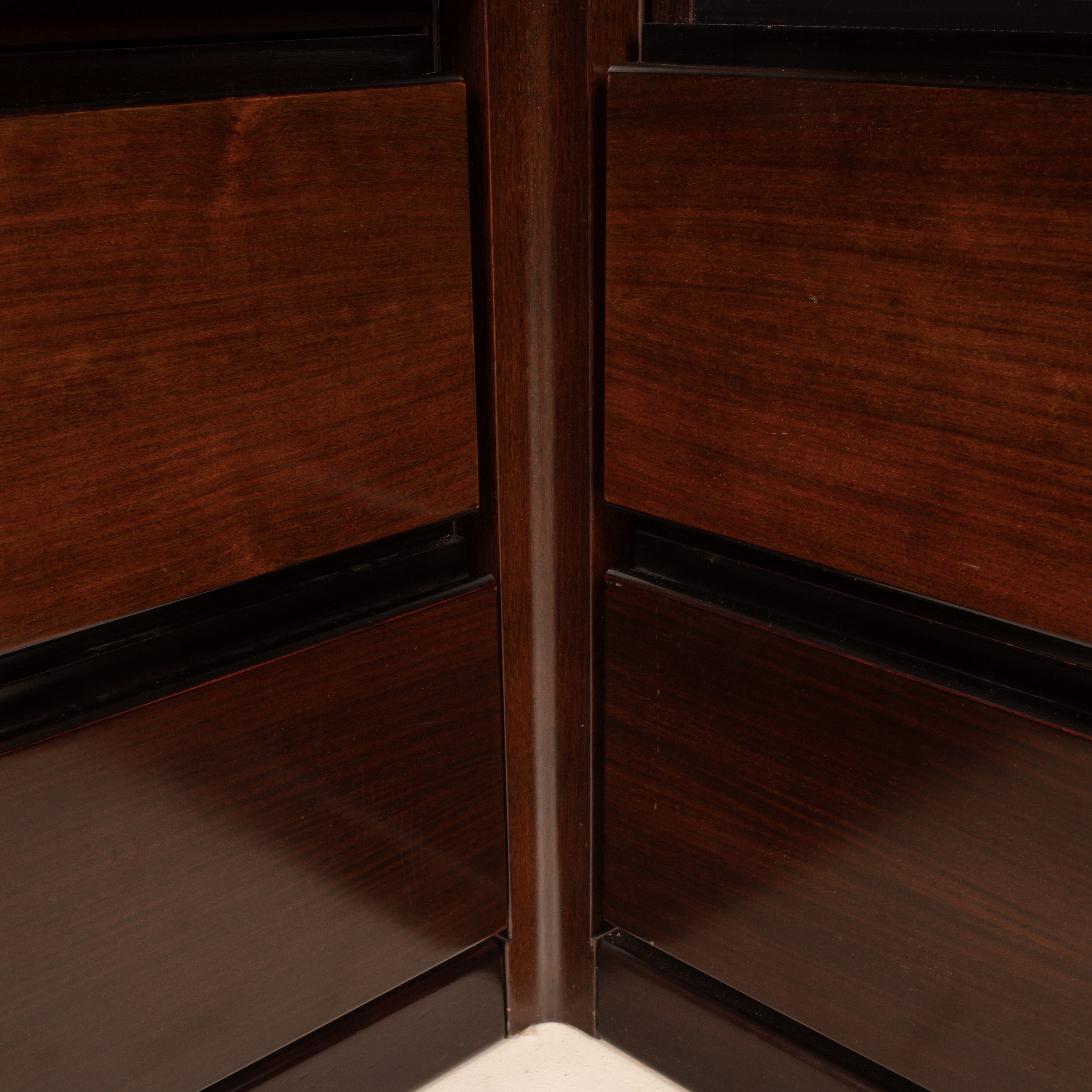Pair of Cabinets and Bar "S11" by Angelo Mangiarotti for Sorgente dei Mobili
