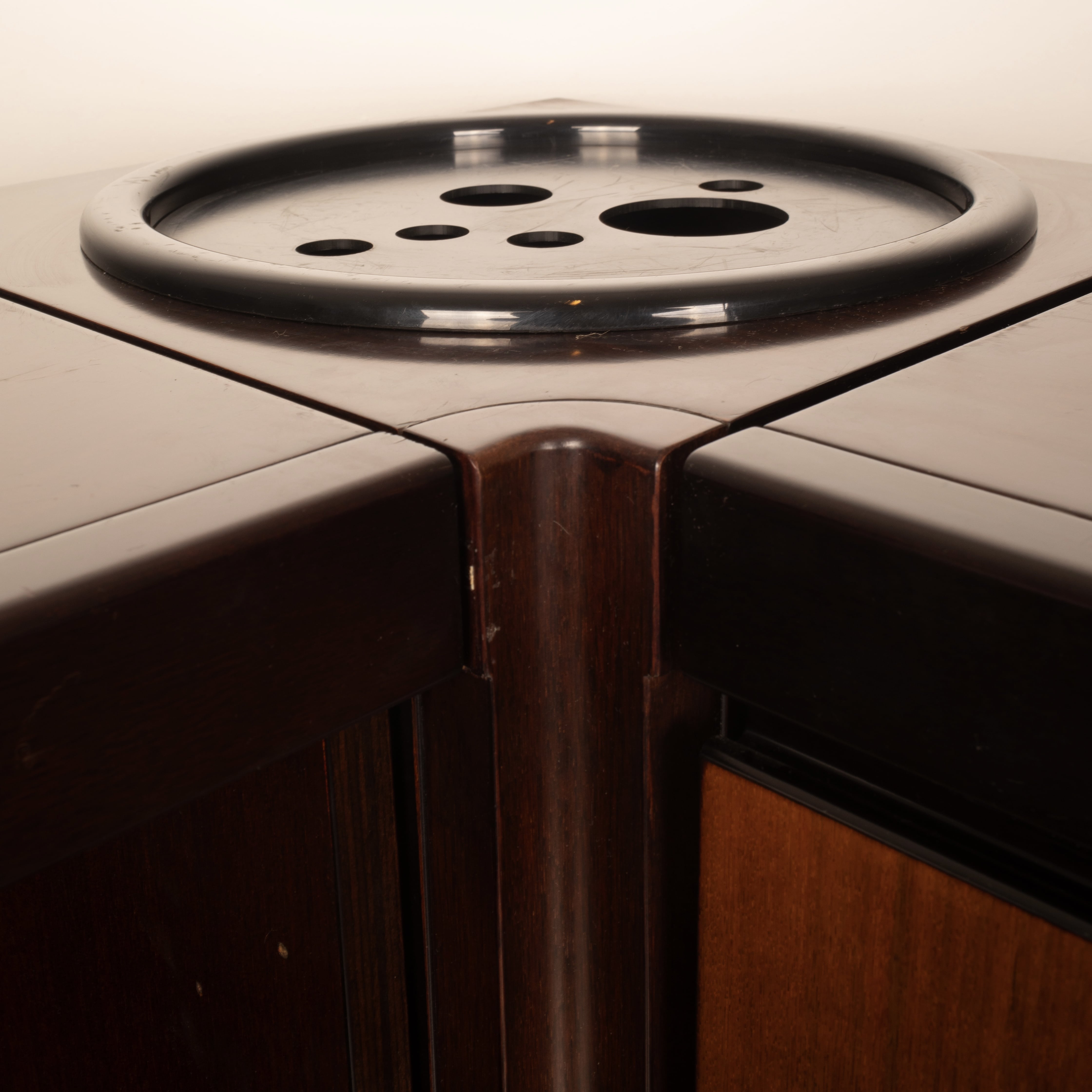 Pair of Cabinets and Bar "S11" by Angelo Mangiarotti for Sorgente dei Mobili