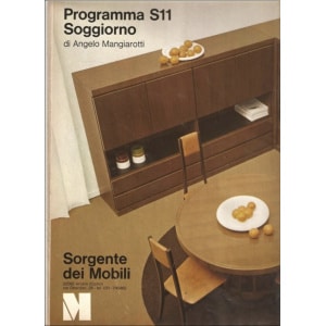 Pair of Cabinets and Bar "S11" by Angelo Mangiarotti for Sorgente dei Mobili
