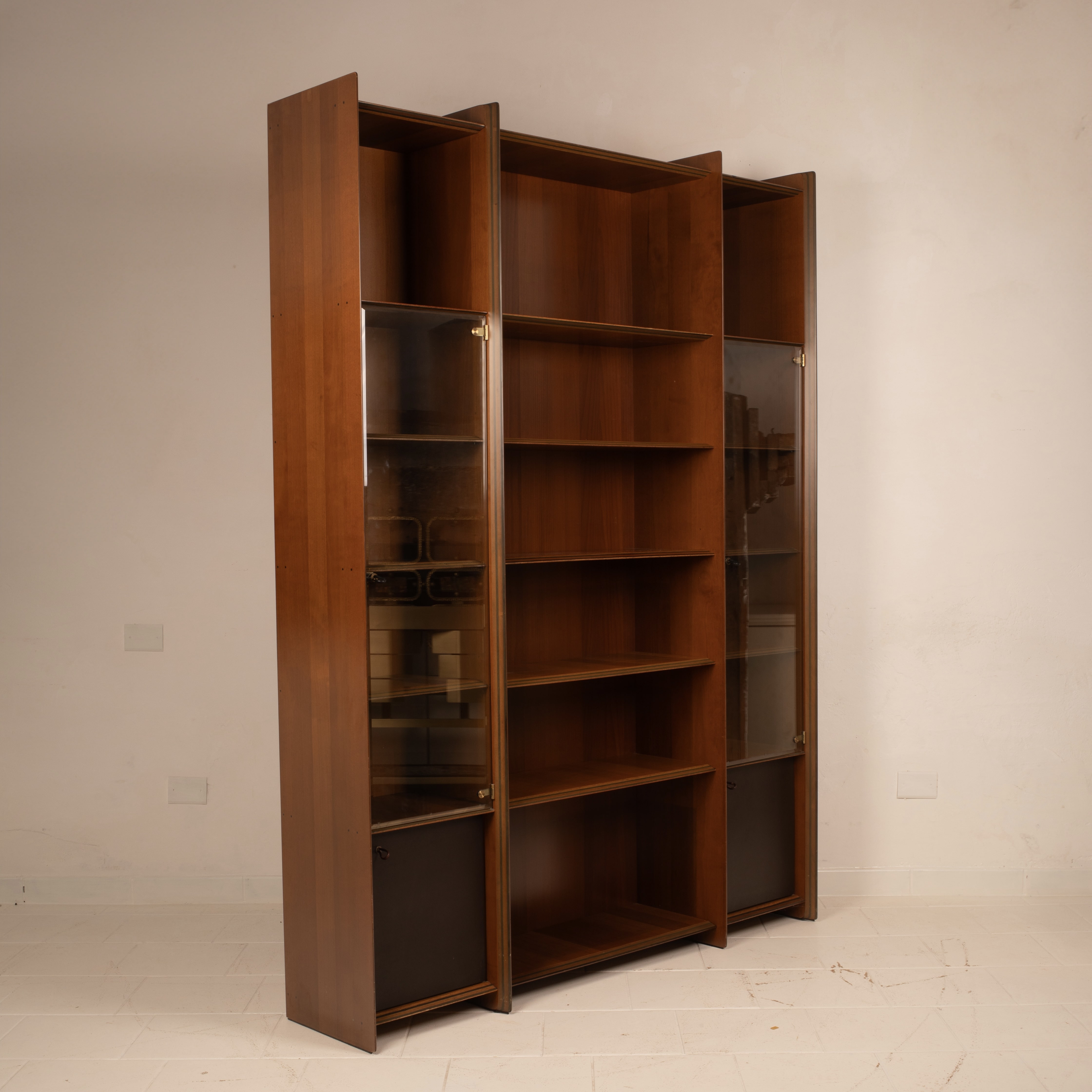 Pair of "Artona" Bookcases by Afra and Tobia Scarpa for Maxalto