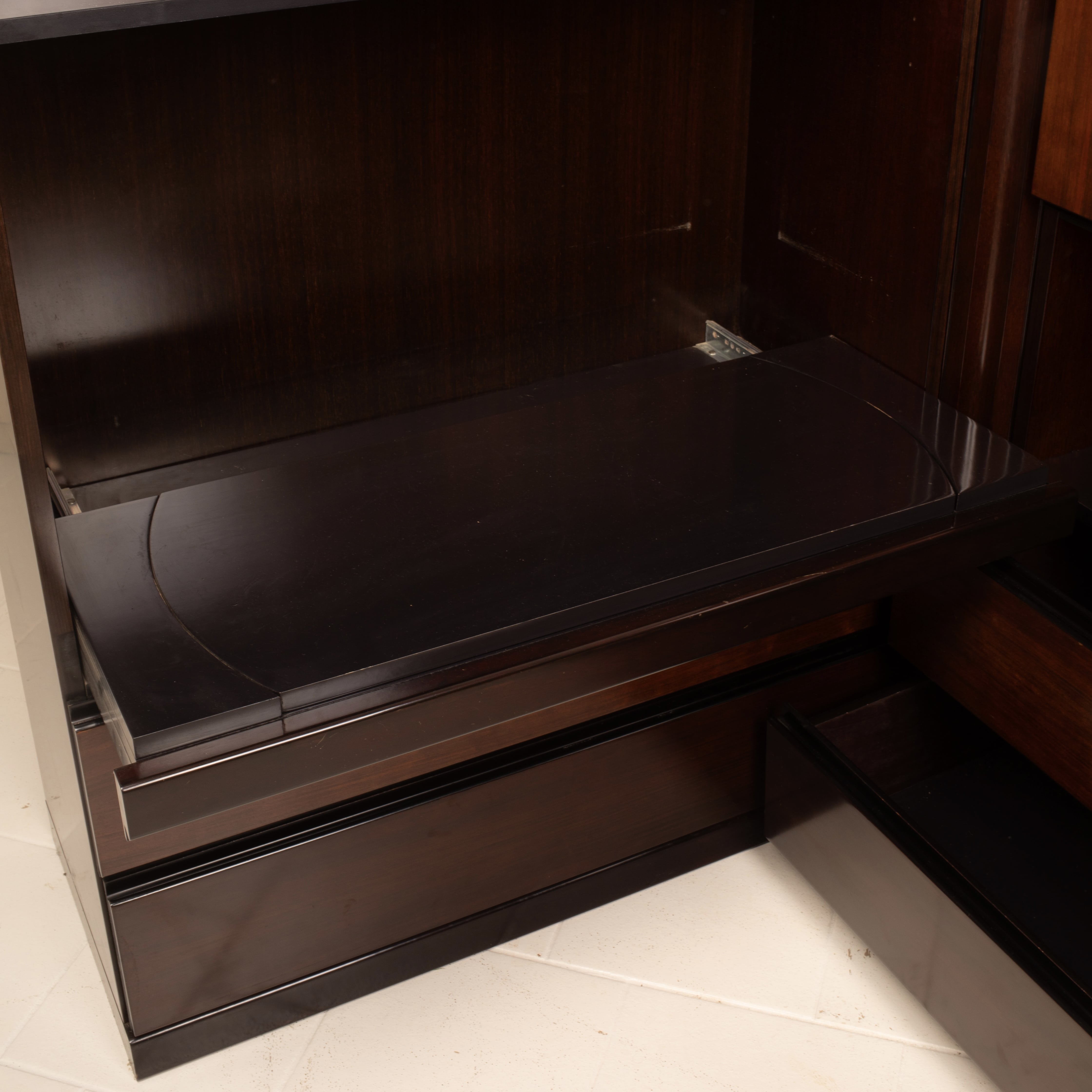 Pair of Cabinets and Bar "S11" by Angelo Mangiarotti for Sorgente dei Mobili