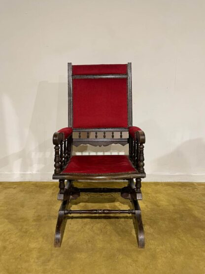 Beech Framed American Rocking Chair - Image 2