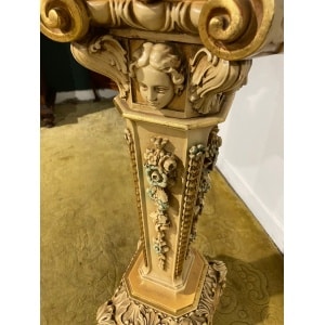 Ornate Reproduction Marble Topped Jardiniere