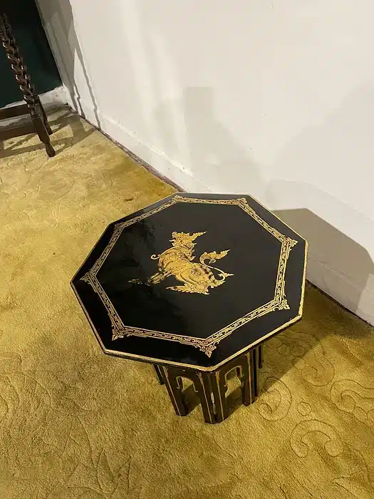 Early 20th Century Oriental Lacquered Folding Table