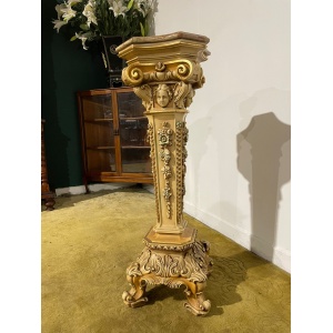 Ornate Reproduction Marble Topped Jardiniere