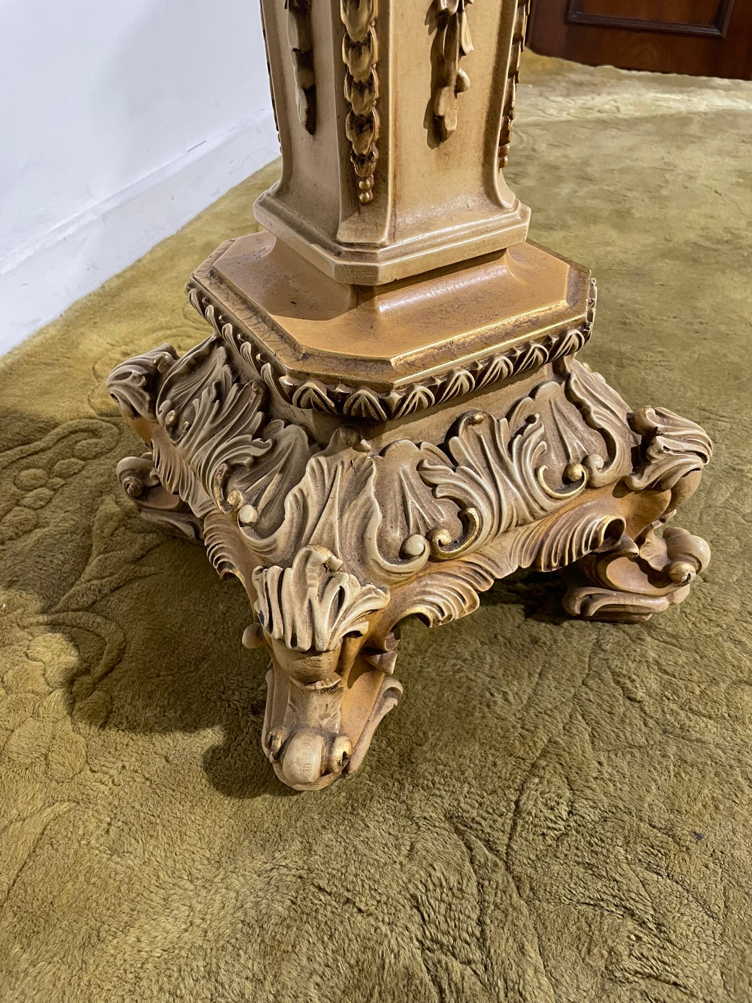 Ornate Reproduction Marble Topped Jardiniere