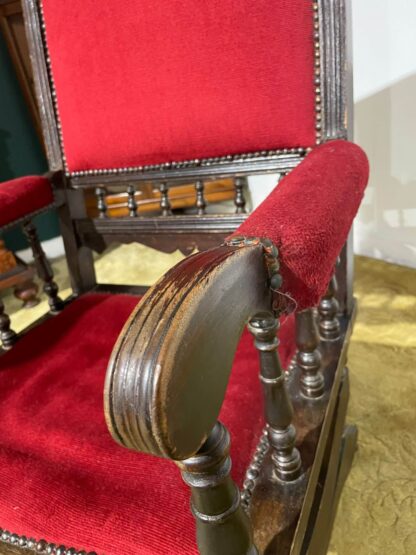 Beech Framed American Rocking Chair - Image 7