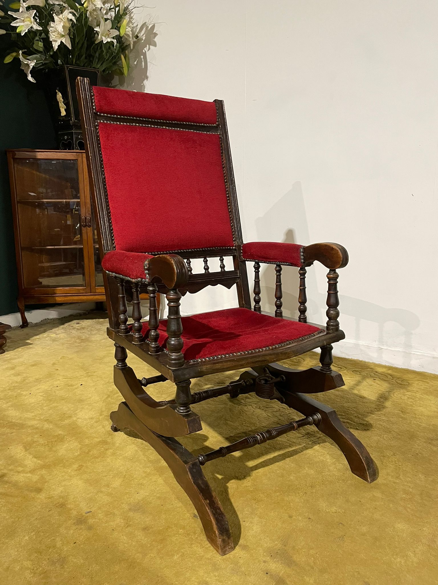Beech Framed American Rocking Chair