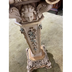 Ornate Reproduction Marble Topped Jardiniere