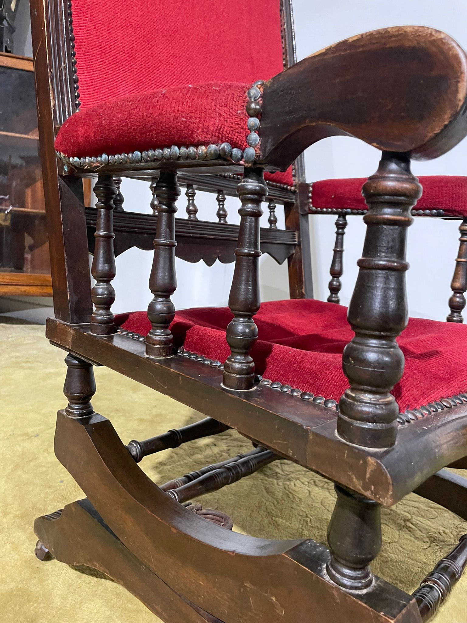 Beech Framed American Rocking Chair